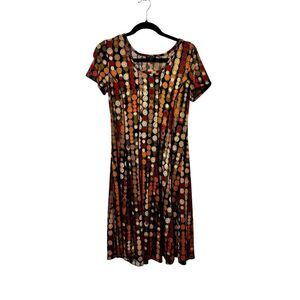 SAMI & JO Geometric Print Short Sleeve Size Medium